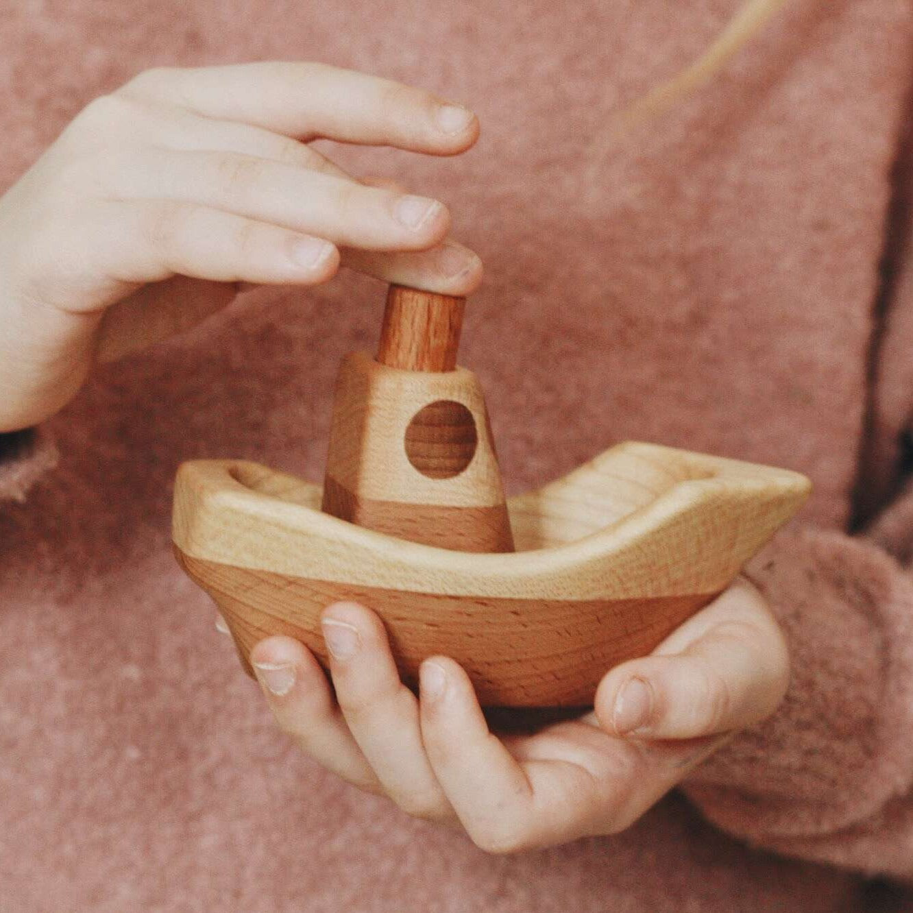 Wooden Toy | Boat | Tateplota – A Hopping Bunny