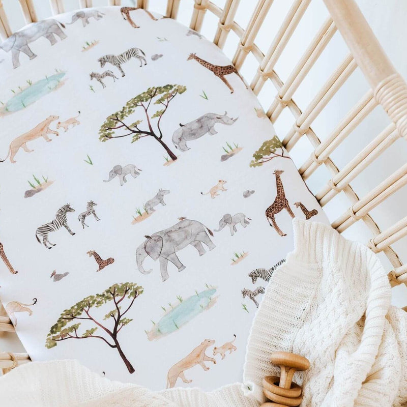 Sleep Time | Bassinet Sheet / Change Pad Cover | Snuggle Hunny