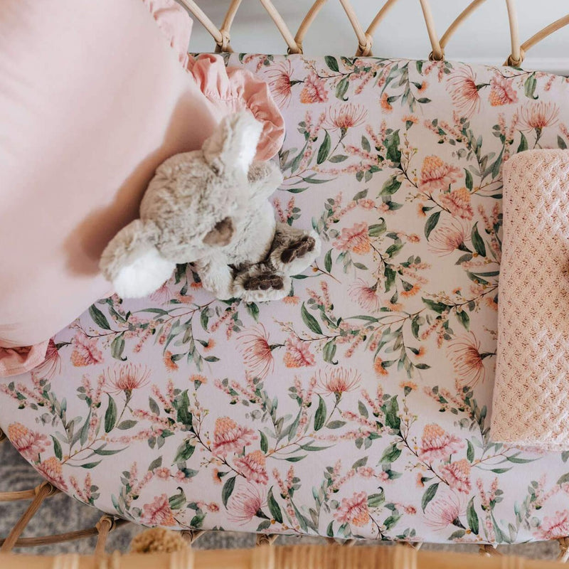 Sleep Time | Bassinet Sheet / Change Pad Cover | Snuggle Hunny