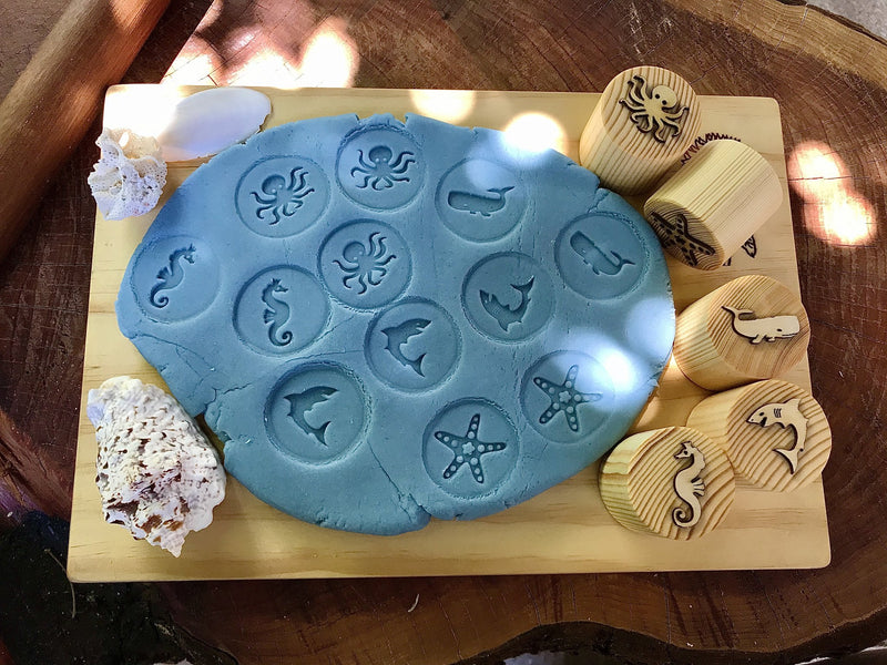 Sea Creatures Playdough Stamps