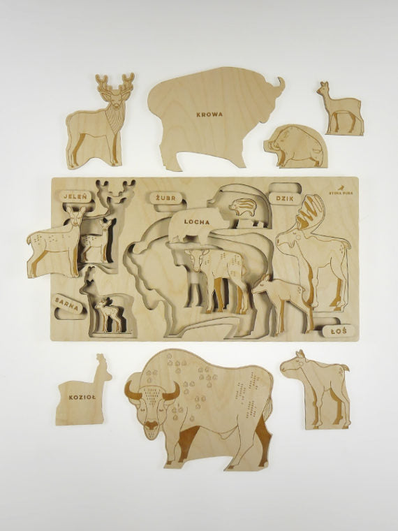 Oh My Deer Moose! Wooden Puzzle | Stuka Puka