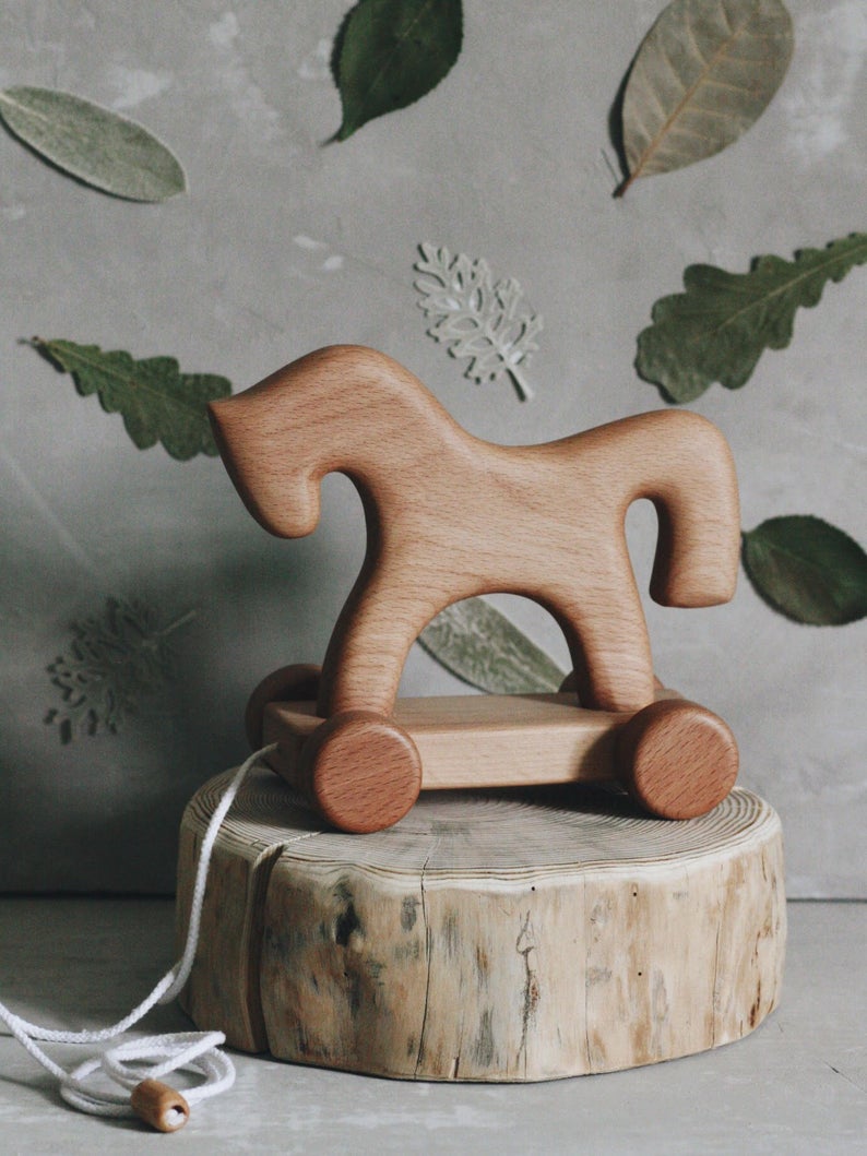 Wooden Pull Toy | Horse | Tateplota