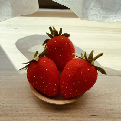 Felt Strawberry | A Hopping Bunny